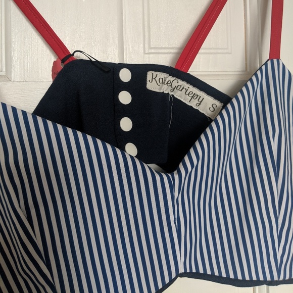 ✨1/kind NEW Nautical Cotton Bralette✨ - Picture 5 of 6